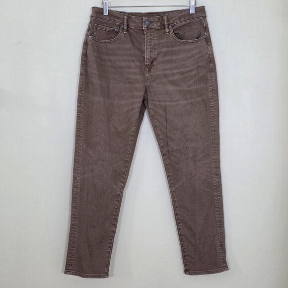 American Eagle Jeans Men 33x32 (28) Beige Airflex+  Athletic Fit Tapered Stretch - Picture 1 of 16